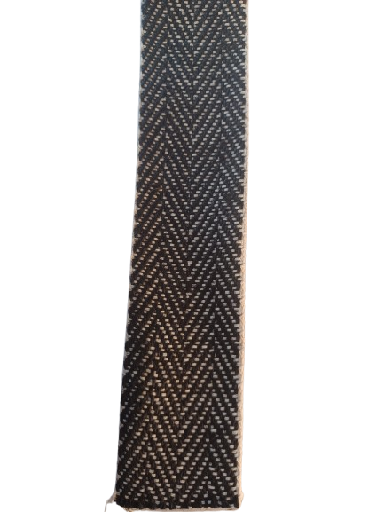 2 Inch 50mm Black/White Herringbone Upholstery Chair Webbing Cotton/Jute
